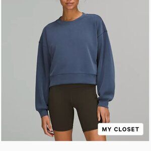 Lululemon Blue Soft-streme Crewneck (Cropped) [SIZE 6]
